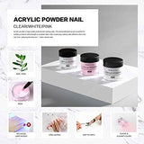 Morovan Acrylic Nail Kit Acrylic Powder with Professional Liquid Monomer For Nail Extension Acrylic Nail Brush Nail Art Starter Kit