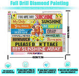 5D Diamond Painting Kits for Adults,Sunflowers Diamond Painting Full Drill Round Crystal Rhinestone Diamond Painting Kits,Diamond Arts Craft for Home Wall Decor 13.8x17.7inch