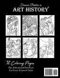 Famous Painters in Art History: an educational coloring book