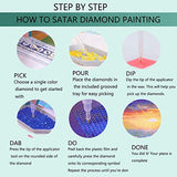 Diamond Painting Kits for Adults, DIY 5D Diamond Painting Paint Three Best Girl Friends by Number with Gem Art Drill Dotz Diamond Painting Kits for Kids for Home Wall Décor, Gifts (15.7" x 15.7")