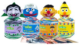 Lion Brand Yarn - Sesame Street One Hat Wonder - 4 New Characters! with Pattern Cards in Color (Bert, Ernie, Super Grover, The Count)