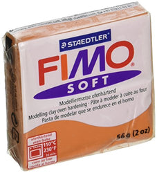 Fimo Modeling Clay 2oz Block-8020-76 Cognac