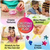 Brain Blast SlimeWiz, DIY Cristal Slime Kit, for Girls Boys, 18 Slimes, 2 Galaxy Balls, 2 Glow in The Dark Powder, Slime Tools, Slime Supplies, 12 Molds and More, Kids Ages 5+,Multi,50(SK-60)