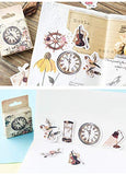 DESEACO Mini Vintage Stickers, Aesthetic Stickers for journaling, Scrapbook, Macbook, Notebook, Crafts, Diary, Album, Phone Cases, Envelop, Planners, Stationery and vintage room decor aesthetic (92 Pcs)