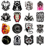 Cool Gothic Punk Laptop Stickers for Teens, Horror Witch Skull Waterproof Stickers for Water Bottles Computer Phone Bicycle Luggage Skateboard Decor 50pcs