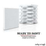 3"x3" Canvas for Painting, Academy Art Supplies (12 Pack)