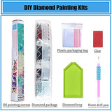 5D Diamond Painting Kits for Adults,Anime Girl Diamond Painting Full Drill Round Rhinestone Diamond Painting Kit,Cartoon Diamond Arts Craft for Home Wall Decor 11.8X15.7inch