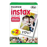 Fujifilm instax Mini 9 Instant Camera (Smokey White) and instax Film Twin Pack (20 Exposures) Bundle