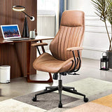 XIZZI Ergonomic Office Chair,Desk Chair,Executive Office Chair,Hige Back Leather Office Chair with Lumbar Support (Brown)