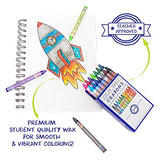 Color Swell Crayons Bulk 4 Packs of 24 Count Vibrant Colors Teacher Quality Durable for Families Class Party Favors
