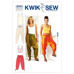 Kwik Sew K3701 Pants and Tops Sewing Pattern, Size XS-S-M-L-XL