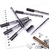 Dyvicl Black Micro-Pen Fineliner Ink Pens - Waterproof Archival Ink Micro Fine Point Writing