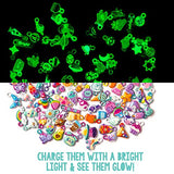 Craft-tastic – DIY Glow in The Dark Charm Bracelets – Design 4 Customizable Bracelets with 120+ Easy-to-Make Puffy Sticker Charms – Creative Arts & Crafts Gift – Fun Jewelry Making Set for Kids