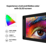 2022 HUION Kamvas Pro 16 2.5K QHD Graphics Drawing Tablet with Screen QLED Full Lamination 145% sRGB and PW517 Battery-Free Stylus, 15.8 inch Pen Display for Windows PC, Mac, Android