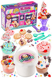 Original Stationery Ice Cream Slime Playshop, Fluffy Slime Ice Cream Toys Kit to Make Slime Waffle, Kids and Christmas Crafts for Kids