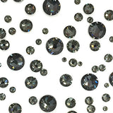 BLACK DIAMOND (215) 144 pcs Swarovski 2058/2088 Crystal Flatbacks rhinestones nail art mixed with