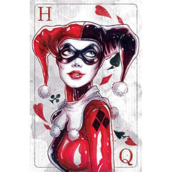 5D Full Drill Poker Face Diamond Painting Kit,UNIME DIY Diamond Rhinestone Painting Kits for Adults and Children Embroidery Arts Craft Home Decor 12 x 16 inch (Harley Quinn Diamond Painting)