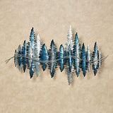 Touch of Class Echoes Wall Sculpture Blue One Size - Handcrafted Steel - Abstract Aesthetic - Statement Decor - Metallic Sculptures for Bedroom, Living Room, Hallway - 46 Inches Wide