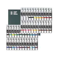 Turner Acrylic Paint Set Artist Acryl Gouache - Super Concentrated Vibrant Acrylics, Fast Drying, Velvety Matte Finish - [Set of 48 | 20 ml Tubes]