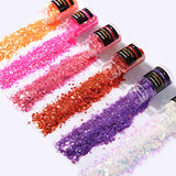 NODDWAY Iridescent Chunky Glitter 180g Chunky Craft Glitter, Chunky Glitter for Resin/Tumbler/Slime,Sequins for Crafts
