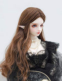 Clicked BJD Doll Centre Parting Curly Wig for 1/3 1/4 1/6 Dolls DIY Supplies Doll Making DIY Accessory,B,1/3