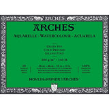 Winsor Newton 1795061 No. 140 Arches Watercolor 20 Sheets Cold Pressed 20 Pages Paper Block, 10"