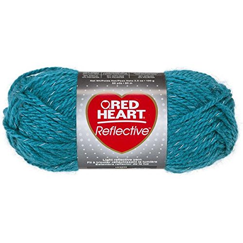 Coats Yarn Red Heart Reflective Yarn, Peacock