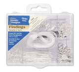 Darice 1972-08BS 178-Piece Jewelry Finding Starter Kit in Clear Container