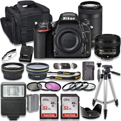 Nikon D750 DSLR Camera with AF-S NIKKOR 50mm f/1.8G Lens + Nikon AF-P 70-300mm f/4.5-6.3G ED Lens + 2pc SanDisk 32GB Memory Cards + Accessory Kit