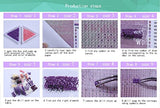ZHENC 5D DIY Square Diamond Painting Drawing Crafts White Cherry Blossoms Tree Embroidery Needlework Full Drill Craft Decor Cross Stitch Kits