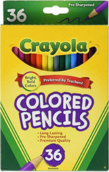 Colored Pencils, 36 Premium Quality, Long-Lasting, Pre-Sharpened Pencils Non-Toxic Colored Pencil Set For Adult Coloring Books or Kids 4 & Up, Great For Shading, Gradation, Line Art & More (2 Pack)