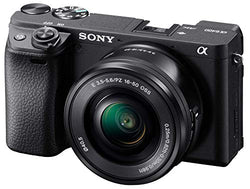 Sony Alpha a6400 Mirrorless Camera: Compact APS-C Interchangeable Lens Digital Camera with Real-Time Eye Auto Focus, 4K Video, Flip Screen & 16-50mm Lens - E Mount Compatible Cameras - ILCE-6400L/B