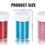 TORC Fine Slime Glitter, Resin Glitter Powder Arts Crafts for Epoxy Tumblers, Sequins Decorative Glitter for Nail Slime Supplies Shaker Jars 16g/0.56oz Each, 12 Colors