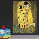 PalaceLearning The Kiss by Gustav Klimt - 18" x 24" Laminated Poster - Classic Fine Art Print