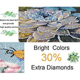 5D Diamond Painting Kits for Adults Full Drill 12x12 inch Crystal Rhinestone Cross Stitch Embroidery Diamond Painting Flower Arts Craft for Living Room Home Wall Decor Gift
