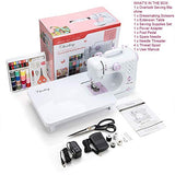 Chooling Sewing Machine (12 Stitches, 2 Speeds, Foot Pedal, LED Sewing Lamp) - Small Household Electric Overlock Sewing Machines CL-033-N