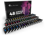 Castle Art Supplies Acrylic Paint Set - 48 Vibrant Colors with Large 22ml Tubes for Extra Value. A Stunning Paint Set Full of Quality Paint That You'll Love to Work with!