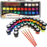 Daler Rowney Simply Acrylic Paint 40 Piece Set in Metal Case