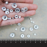 TOAOB 400pcs Clear Rhinestone Spacer Beads Assorted 4mm 6mm 8mm 10mm for DIY making kits