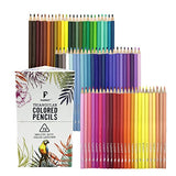 Parrot Premier 72ct Colored Pencils, Soft Core, Triangular-Shaped, Pre-Sharpened, for Artists & Adult Coloring Book