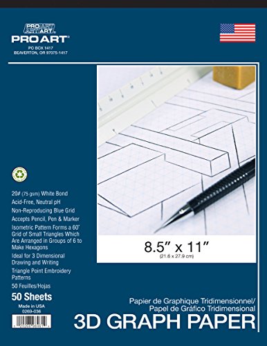 Pro Art Isometric Pad, 8.5 x 11"