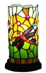 Amora Lighting AM1015ACC Tiffany Style Dragonfly Mini Table Lamp, 10"