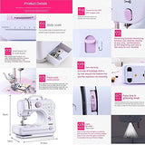 Sewing Machine, 12 Stitches, Extension Table, DVD Instruction, Special Thread Box Set for Sewing Machine