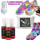 Mosaiz Tie Dye Party Kit of 15 Colors, Spray Tie Dye for Creative Activities and DIY for Kids and Adults, Fabric Dyeing Set