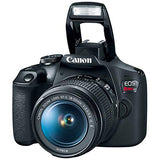 Canon EOS Rebel T7 DSLR Camera with 18-55mm f/3.5-5.6 is II Zoom Lens, 64GB Memory,Case, Tripod and More (28pc Bundle)