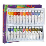 Premium Watercolor Paint Set by Glokers - Arts and Crafts Supplies Include 24 Paint Tubes/Colors + 10 Professional Paint Brushes. Painting Art Kit for Adults, Beginners, or Advanced Students