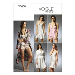 VOGUE PATTERNS V8888EE0 V8888 Misses' Robe/Slip/Camisole and Panties Sewing Template, Size EE (14-16-18-20)