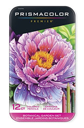 Prismacolor Premier Colored Pencils, Soft Core, Botanical Garden Set, 12 Count