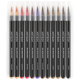 Arteza Real Brush Pens, Set of 12, Portrait Tones, Blendable Watercolor Markers and 1 Water Brush, Art Supplies for School, Home, and Office