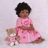 Kaydora Reborn Baby Dolls Black Girl, 22 inch Lifelike Soft Weighted Body, Silicone Laughing Doll